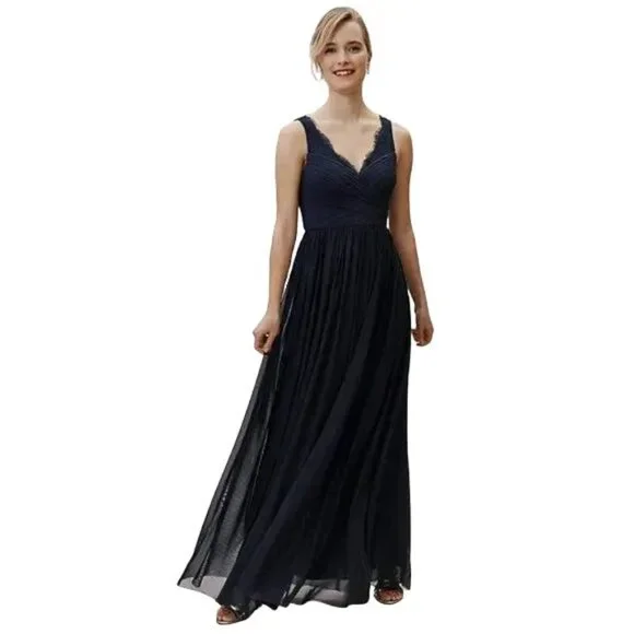 anthropologie blue tulle dress By Anthropologie Tulle Dot Maxi Dress